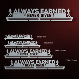 Suport Medalii Always Earned Never Given FEMININ-Victory Hangers®