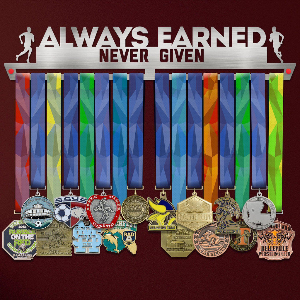 Suport Medalii Always Earned Never Given MASCULIN-Victory Hangers®