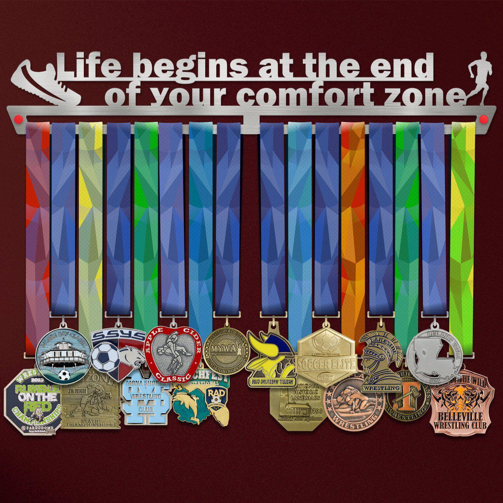 Suport Medalii Life Begins At The End Of Your Comfort Zone-Victory Hangers®